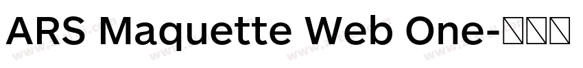 ARS Maquette Web One字体转换 ARS Maquette Web One字体转换